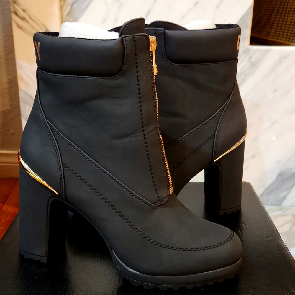 DKNY black boots Size 9